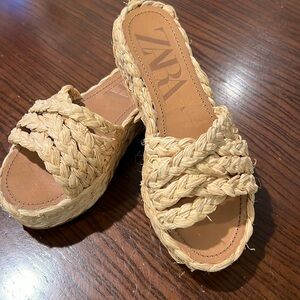Zara rattan sandals